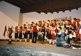 Axams, Musikpavillon: Zum Schluss noch winke-winke!