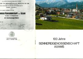 Sennerei-Geschichte 1884-1984