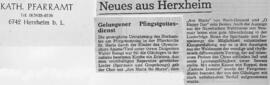 Presse: Neues aus Herxheim