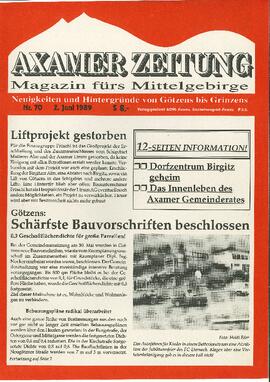 Erste Axamer Zeitung Nr. 70