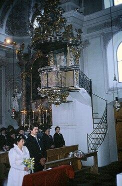 Axams, Pfarrkirche: Hochzeit