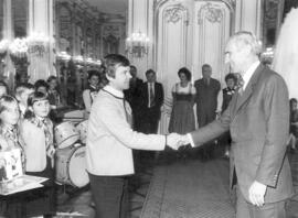 "Tirol-Woche": Besuch bei Bundespräsident Dr. Kirchschläger in der Hofburg.