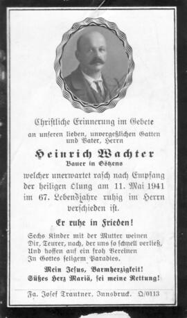 Wachter Heinrich, Kapellmeister in Götzens