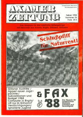 Erste Axamer Zeitung Nr. 54