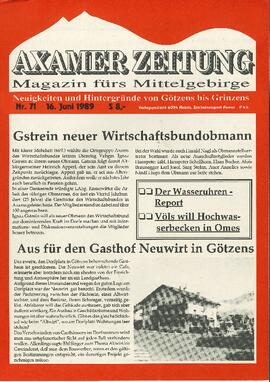 Erste Axamer Zeitung Nr. 71
