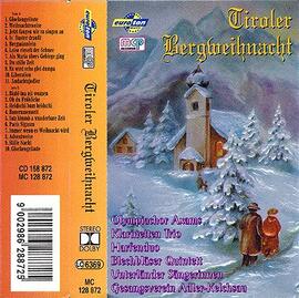 MCP-Studio Ötztal: Aufnahme von 2 Weihnachtsliedern für Kassette "Tiroler Bergweihnacht"