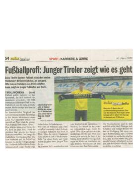 Jakob Schragl Tiroler Fussballprofi in Italien 01