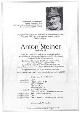 Steiner, Anton