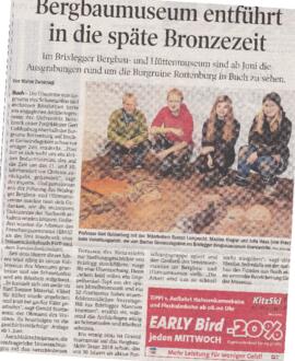 Bergbaumuseum entführt in die späte Bronzezeit