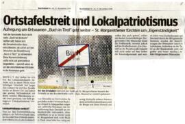 Ortstafelstreit und Lokalpatriotismus
