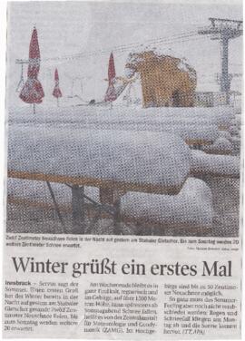 Winter grüßt ein erstes Mal