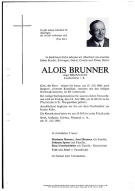 Brunner, Alois