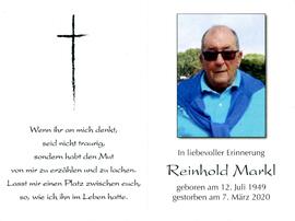 Markl, Reinhold