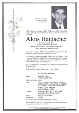 Haidacher, Alois