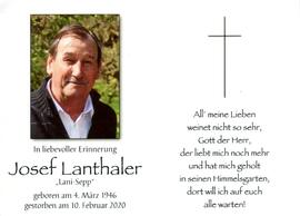 Lanthaler, Josef
