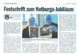 Festschrift zum Notburga-Jubiläum
