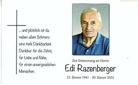 Razenberger, Edi