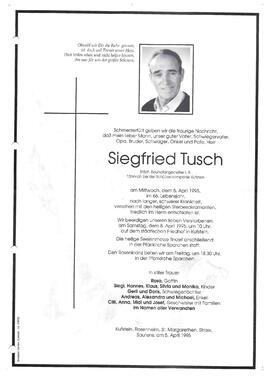 Tusch, Siegfried