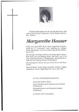Hauser, Margarethe