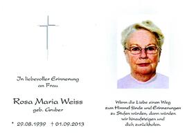 Weiss, Rosa Maria
