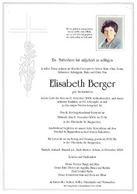 Berger, Elisabeth