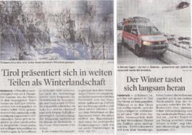 Tirol präsentiert sich in weiten Teilen als Winterlandschaft