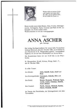 Ascher, Anna