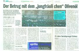 Der Betrug mit dem &quot;jungfräulichen&quot; Olivenöl