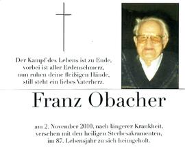 Obacher, Franz