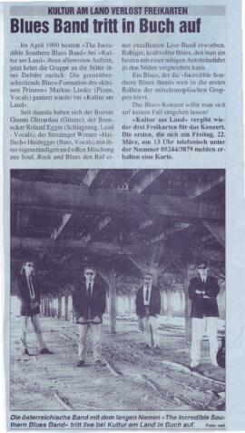Blues Band tritt in Buch auf