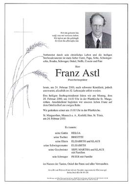 Astl, Franz