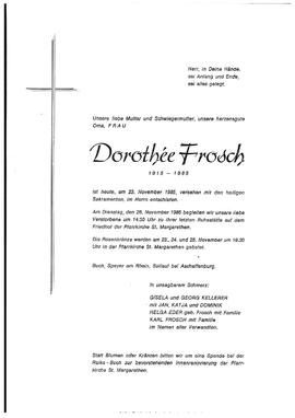 Frosch, Dorothee