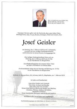 Geisler, Josef