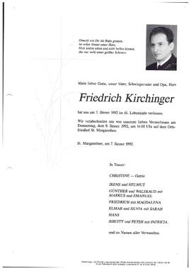 Kirchinger, Friedrich