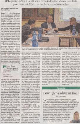 Bucher Gemeinderat vor dem Aus