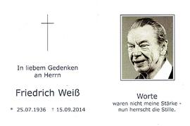 Weiss, Friedrich