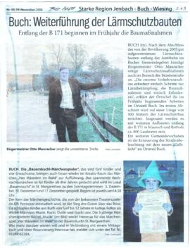 Weiterführung der Lärmschutzbauten