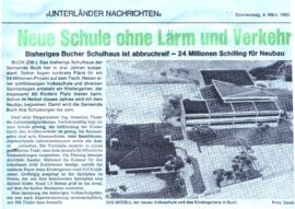 Neue Schule ohne Lärm und Verkehr