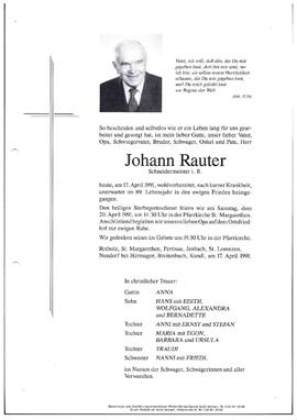 Rauter, Johann