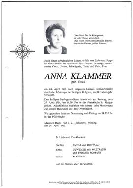 Klammer, Anna