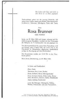 Brunner, Rosa