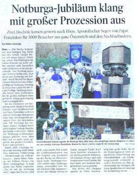 Notburga-Jubiläum klang mit großer Prozession aus.