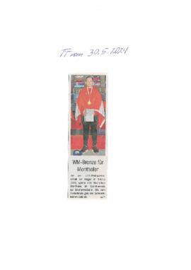 WM Bronze für Monthaler Maximilian