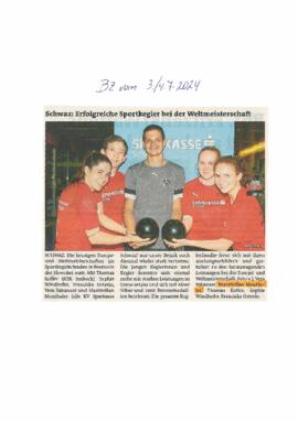 Erfolgreiche Sportkegler bei der Weltmeisterschaft