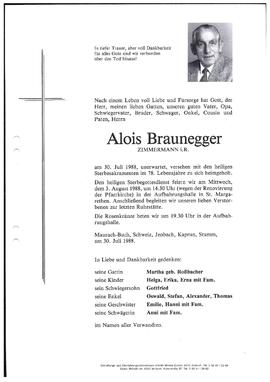 Braunegger, Alois