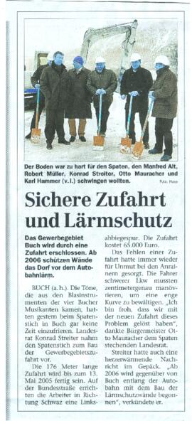 Sichere Zufahrt und Lärmschutz