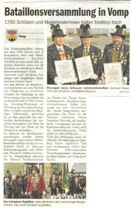Bataillonsversammlung in Vomp