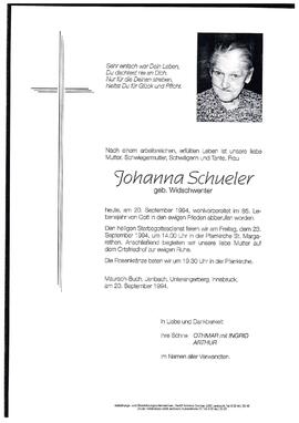 Schueler, Johanna