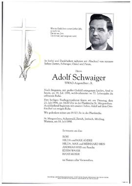 Schwaiger, Adolf