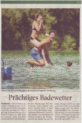 Prächtiges Badewetter.
